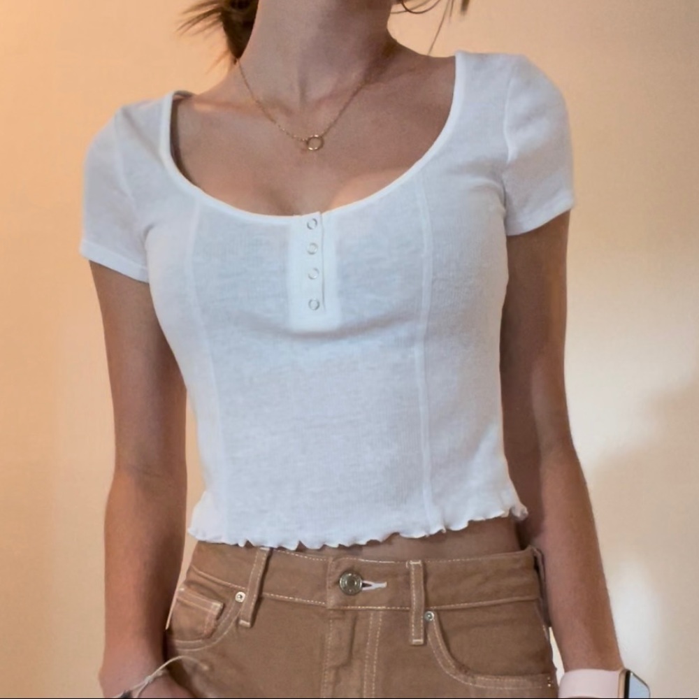 PacSun, medium size, soft white tee